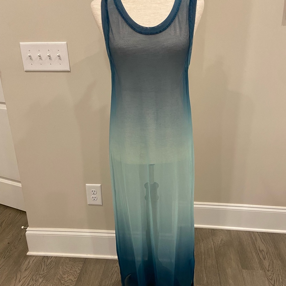 Jordan Taylor Teal Ombre Swim Coverup
